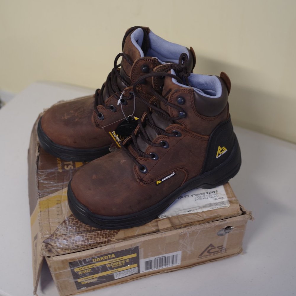 ACE WOMENS 5 WORK BOOTS SHOES